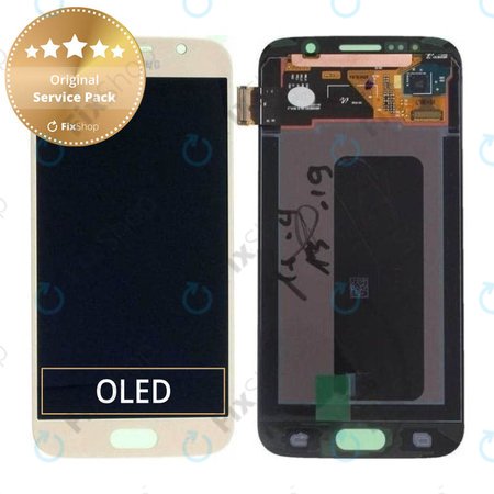 Samsung Galaxy S6 G920F - Ecran LCD + Sticlă Tactilă (Gold Platinum) - GH97-17260C Genuine Service Pack