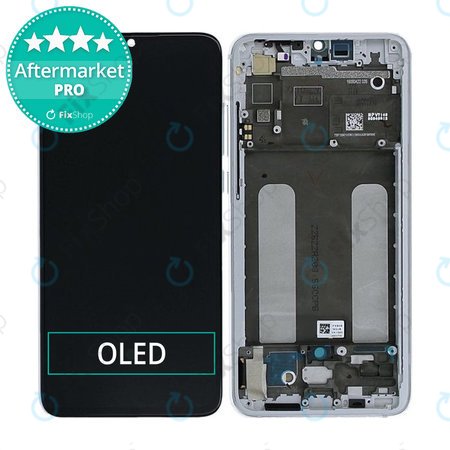 Xiaomi Mi 9 Lite - Ecran LCD + Sticlă Tactilă + Ramă (Pearl White) OLED