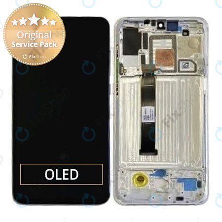 Xiaomi Mi 9 Pro 5G - Ecran LCD + Sticlă Tactilă + Ramă (Dream White) - 5600020F1X00 Genuine Service Pack